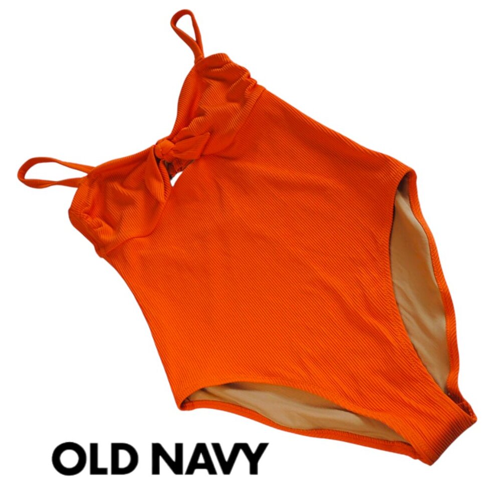 NWT Old Navy S One Piece Swimsuit Orange